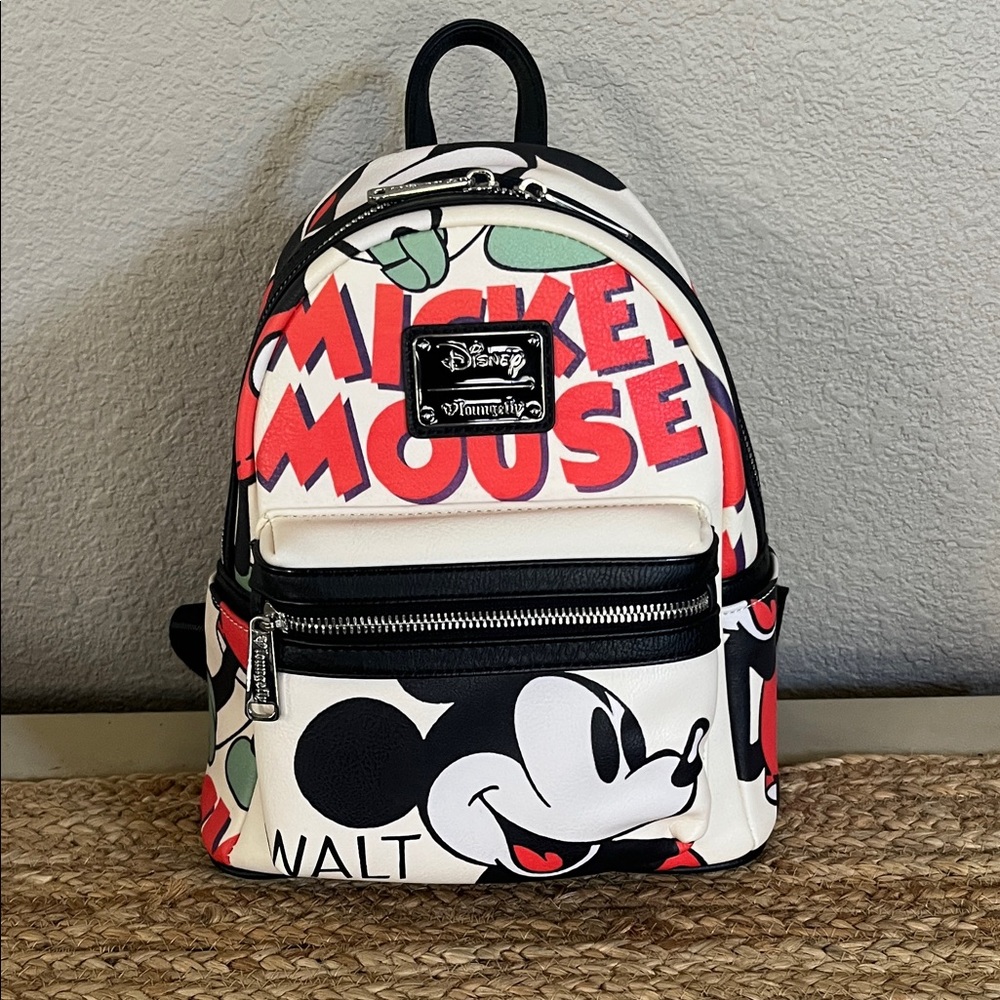 Loungefly Disney Mickey Mouse Backpack - Red, Black, White